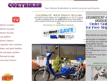 Tablet Screenshot of cozybikes.com